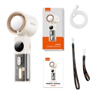 JAMAY Protable Handheld Fan F9plus พัดลมมือถือ ปรับระดับได้ 199 ระดับ พัดลมพกพา ไม่มีใบมีด ชาร์จใหม่