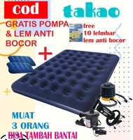 [GRATIS POMPA+LEM ANTIBOCOR] BISA TAMBAH BANTAL  KASUR ANGIN HIGH QUALITY gratis lem anti bocor - IN