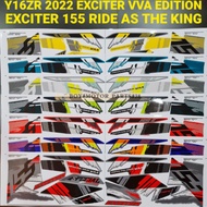 Y16 ZR Y16ZR YAMAHA EXCITER 155 VVA ( 46 ) BODY STICKER EXCITER 155 VVA ( RIDE AS THE KING ) BODY CO
