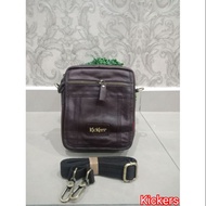 Kickers Leather Sling Bag