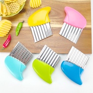 Potato Cutter Chips French Fry Maker Stainless Steel Wavy Knife French Fries Chopper Potato Knife Ch