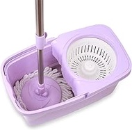 Mop,Spin Mop and Bucket System Self Wringing Spinning Mop with On and Machine Washable Microfiber Mop Heads Anniversary