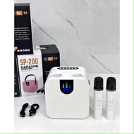 SDRD Oringal karokai speaker SP200 series with 2wirless mic 🎤 strong bass Boom Boom quality