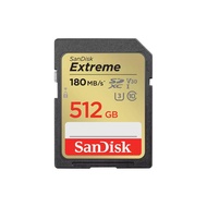 SanDisk Extreme SDXC, SDXVV 512GB, V30, U3, C10, UHS-I, 180MB/s R, 130MB/s W, 4x6,