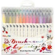 PENTEL BRUSH SIGN PEN TWIN TIP 30PCS SET (SESW30C-30)