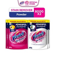 2-Pack Vanish Stain Remover Pink Action + Vanish Stain Remover Crystal White Oxi Action, Detergent P