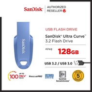 สดใหม่ SanDisk Ultra Curve USB 3.2 Gen 1 Flash Drive CZ550 32-512GB USB3.0 compact design ประกัน Syn
