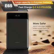ELoop E65  Powerbank ความจุ 40000mAh Fast Charge QC4.0 PD 100W มีระบบตัดไฟอัตโนมัติ รองรับการชาร์จเร