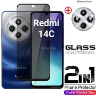 Redmi14C 5G 2IN1 Privacy Screen Protect Glass Film For Redmi 14C 13C Redmi14C 14 C 13 C Redmi13C 4G 