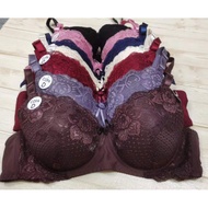 Ready stock 38D-46D Baju dalam wanita D cup ada dawai ada besi (38D-46D) women wired bra 3698-1287