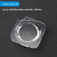 Hagibis | Hagibis支架Acrylic Mac mini M4/M4 Pro chống bụi tản nhiệt mini hộp đựng thiết bị Phụ kiện tr