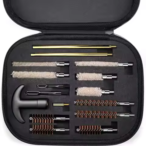 28PC Gun Barrel Brush Cleaning Kit for Pistol Airsoft AR15 AR10 M4 M16 Sig Sauer 1911 Taurus Glock g