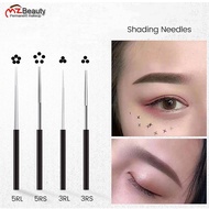 Microblading 3RS 3RL 5RS 5RL Round Shading Needles 3CM Lenght Tebori Fog Agujas Micropigmentacion Ey