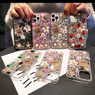 Luxury Crystal Rhinestone Diamond Bling Case Cover For iPhone 13 12 XS XR X XS MAX 11 Pro MAX 8 7 Plus 6 6S Plus Coque