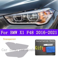 For BMW X1 F48 2016 - 2021 TPU Car Exterior Headlights Anti-Scratch Protective Film Headlamps Repair