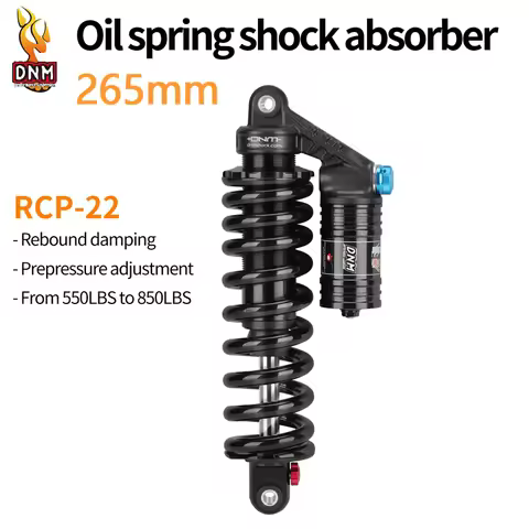 DNM RCP-22 Mountain Bike Shock Absorber 265mm Spring Gradient Pound Number 550LBS 850LBS For AM/FR/D