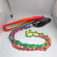 Rainbow Dog Lead Chain / Rainbow Animal Lead Chain / Dog Street Chain / Cat Chain