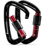 FresKaro 25kN Screwgate Climbing Carabiner, UIAA and CE Approved, 7075 Aircraft Aluminium, Lightweig