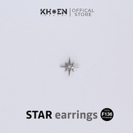 (1 Piece) 8mm Star Earrings - Titanium F136 - Earrings store