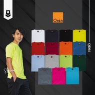 Oren Sport Quick Dry Cool Fit Microfiber Unisex Plain Round Neck Breathable Sport Jersey T-shirt QD0
