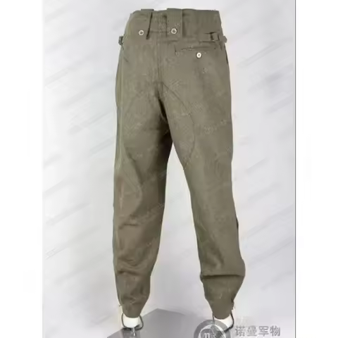 Role Play German WH M43 Uniform Gray Wool Uniform Jacket Uniform Set Waistcoat with Shoulder Straps 