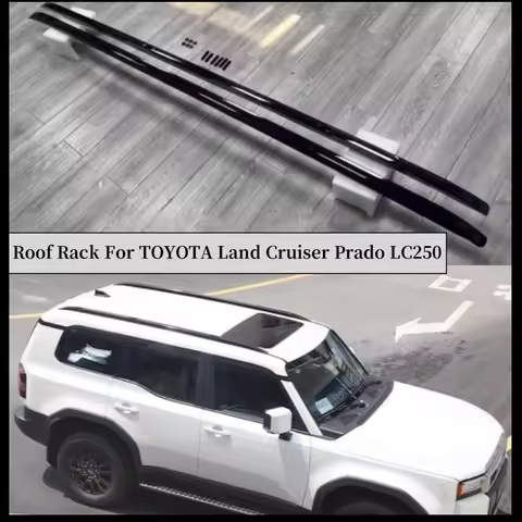 Roof Rack For TOYOTA Land Cruiser Prado LC250 2024 25 2026 Rails Bar Luggage Carrier Top Racks Rail 