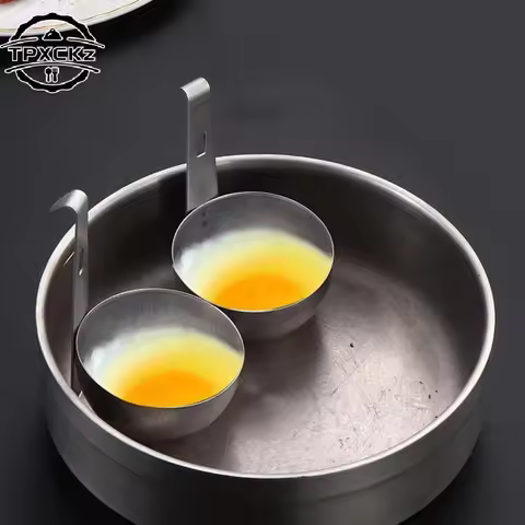 Poached Egg Maker Egg Poaching Pan Nonstick Large Egg Poachin Boiled Holder Egg Steamer Rack Egg Coo