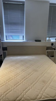 木製床架連床褥 Queen Size Mattress with Storage Bed