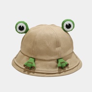 Cotton Cartoon Lovely Frog Bucket Hat Fashion Joker Outdoor Travel Sun Cap For Adult and Child 52