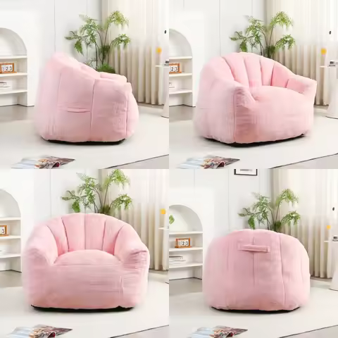 Bean Bag Chair Bean Bag Sofa Chair with Armrests Stuffed High-Density Foam Lazy Sofa Comfy Chairs Be