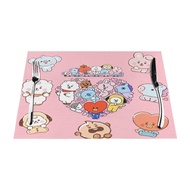 BTS BT21 Custom Table Placemats PVC Woven Art Washable Table Placemats for Party Buffet Dinner Decor