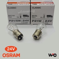 Original Osram Bulb 24v 1141 P21w 1016 P21w/5w  Brake Bulb Reverse Bulb 1Box10Pcs