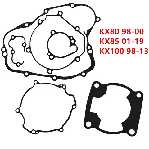 Motorcycle Crankcase Engine Cover Gasket Kits Set For Kawasaki KX80 1998-2000 KX85 2001-2019 KX100 9