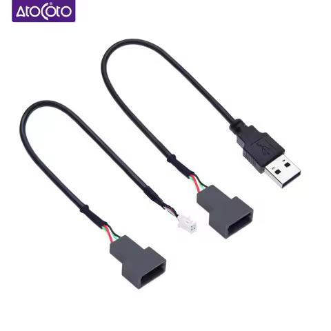 Car USB 4 PIN Plug Cable Connector Adapter for Kia KX3 KX5 Sorento Tucson for Hyundai Sonata CD Radi