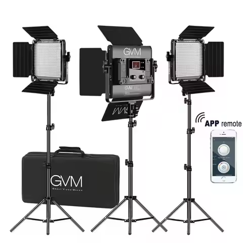 Lights GVM 480LS Photographic Lighting Professional Photography Studio Light Flood Light Led Leds Ri