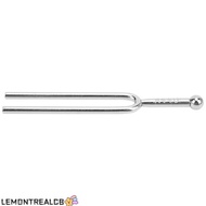 LEMONTREALCB 2PCS Tuning Fork, Steel Standard A 440Hz Tuning Fork, Durable Silver Color 440Hz Sound 