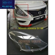 NISSAN ALMERA 2014-2016 HEADLAMP COVER HEADLAMP LENS HEADLAMP CASING (HARGA SEPASANG)