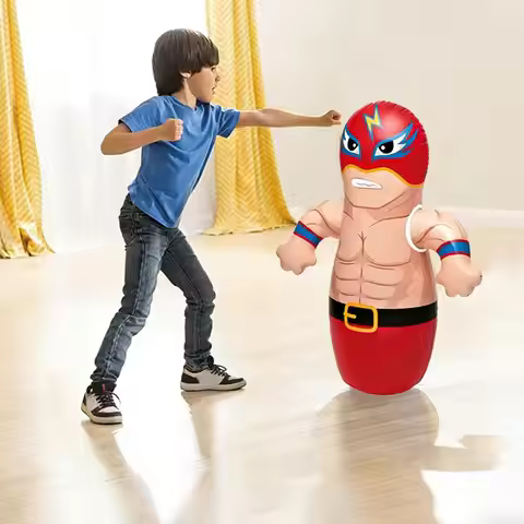 Parent Child Toys Tumbler Boxing Inflatable Punching Bag Boys Games Sport Toys Christmas Birthday Gi