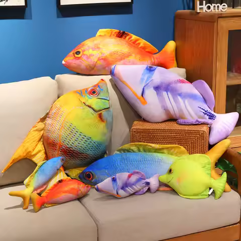 30cm Simulated Sea Fish Pillow Hanging Fish Cute Stuffed Fish Gifts for Ocean Fish Enthusiasts Hallo