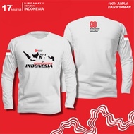 MERAH KATUN Indonesian Independence Day 80 Long Sleeve T-shirt with the Latest Indonesian Independen