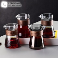 Pour Over Coffee Server Borosilicate Glass Carafe 500ml
