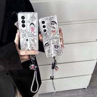 GANTUNGAN Case Silver Chibi Marukochan Japanese Cartoon Anime Manga Film Series Cartoon Chain Hanger