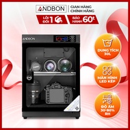 Tủ chống ẩm ANDBON AD-30S dung tích 30L - Màn hình LED kép - Điều chỉnh độ ẩm tự động - Bảo hành điệ
