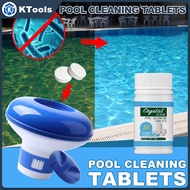 Swimming Pool Chlorine Dispenser Kit Pool Chlorine Dispenser Kit with 100g/Bottle Purifier Tablet