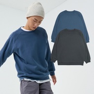 [ERSS] Men's Long-Sleeved T-shirt Long-Sleeved Top University t Thick T Unique Plain Gray Blue [K603