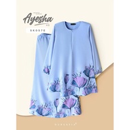 NURSAFIA KURUNG AYESHA V3, BAJU KURUNG MODEN CORAK BUNGA