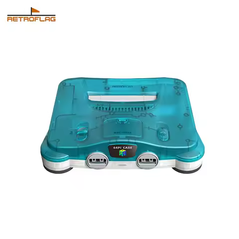 RetroFlag 64Pi Case for Raspberry Pi5, SD Card Storage, Safe Shutdown and Safe Reset, MetaData in Em