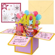 Happy Greeting With Envelope 3D Box 18th/30th/40th50th/60th Years Old Birthday es Message Card Party