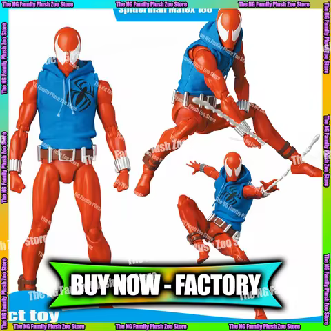 Ct Toys Spiderman Mafex 186 Scarlet Spider The Amazing Spider-Man Comic Version Anime Action Figurin