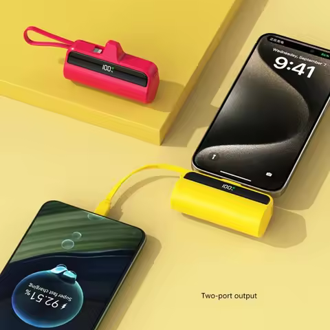 Portables Charge Casing TypeC Power Bank Housing Charging Quick 22.5W Charging, Easy to Read Battery
